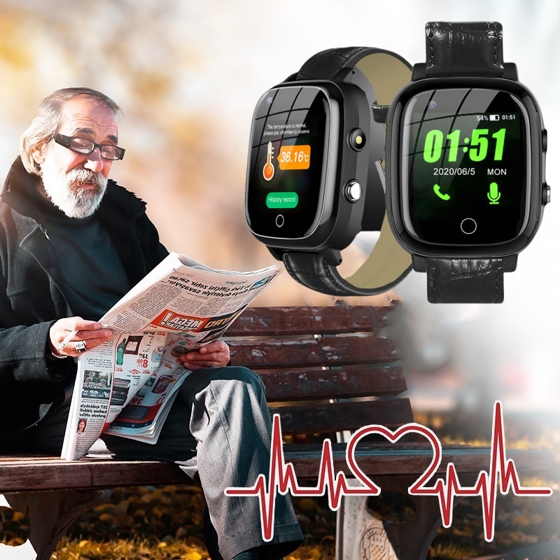 Fall Detection Watch - Elderly Smart Watch For Senior 4G