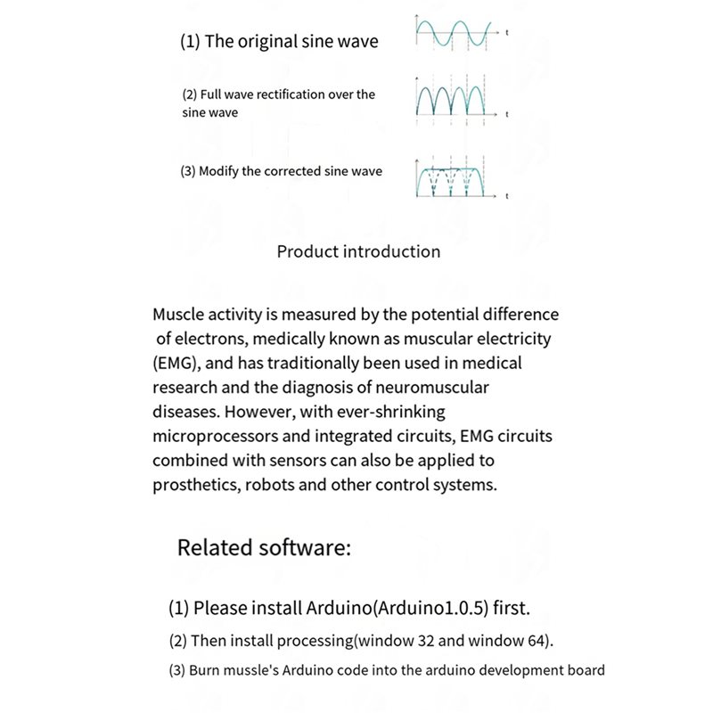 A52T 5X Muscle Electrical Sens - Muscle Sensor Emg recensie en prijs