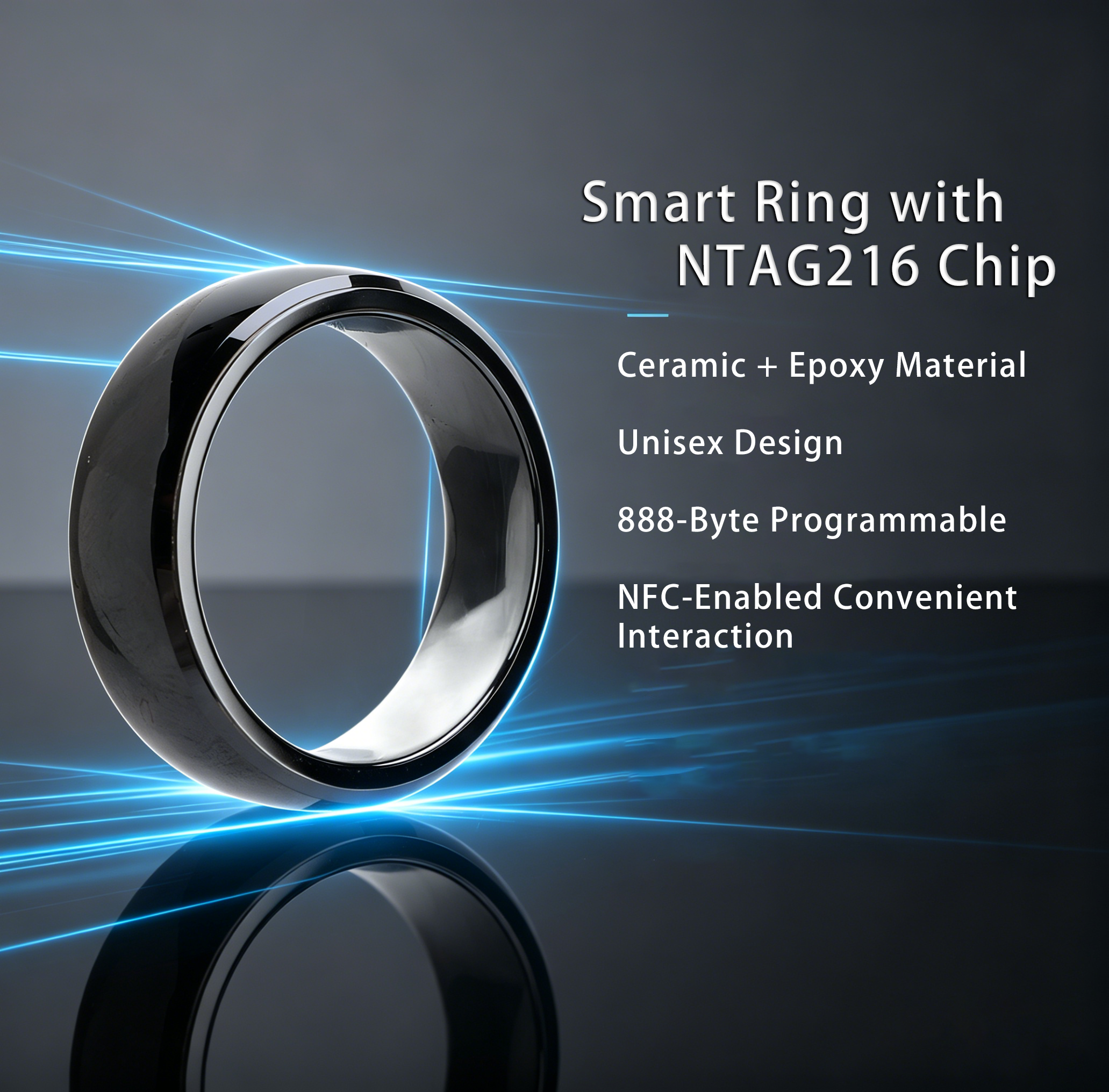 Ntag216 NFC Full Ceramic Smart - Smart Ring Nfc Pay recensie en prijs