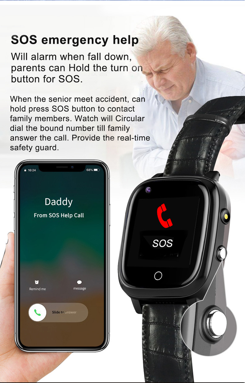 Elderly Smart Watch For Senior - Fall Detection Watch recensie en prijs