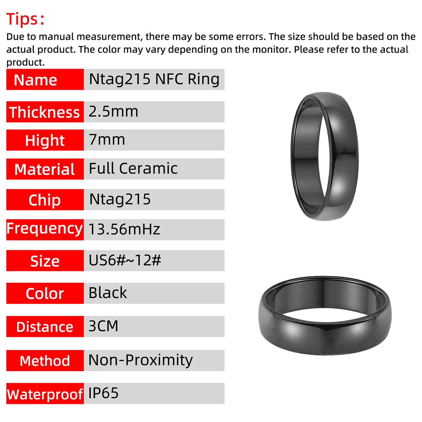Ntag215 NFC Full Ceramic Smart - Smart Ring Nfc Pay recensie en prijs