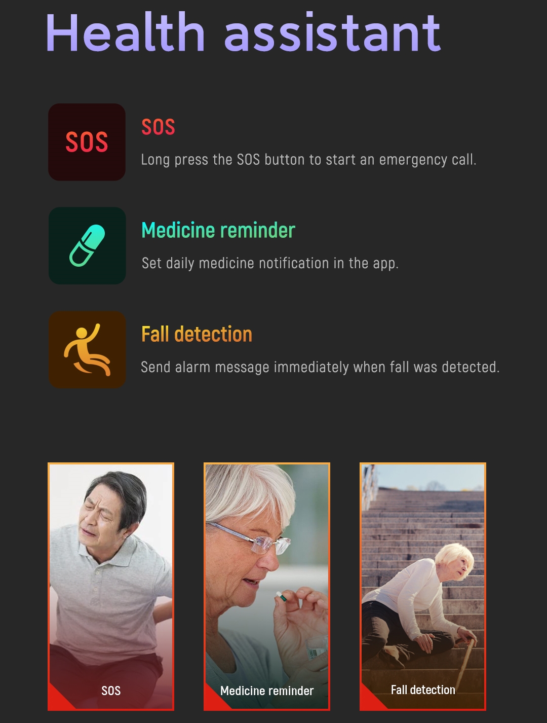 Fall Detection Smart Watch For - Fall Detection Watch recensie en prijs